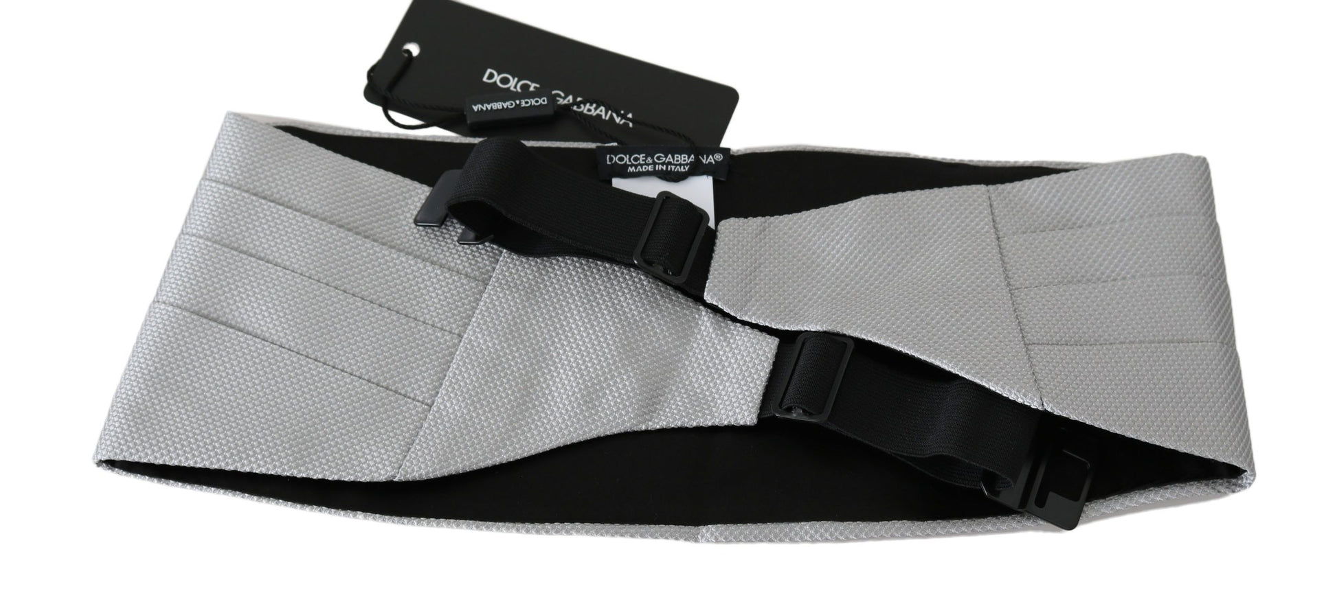 Dolce & Gabbana Elegant Silk Gray Cummerbund - KALAJ