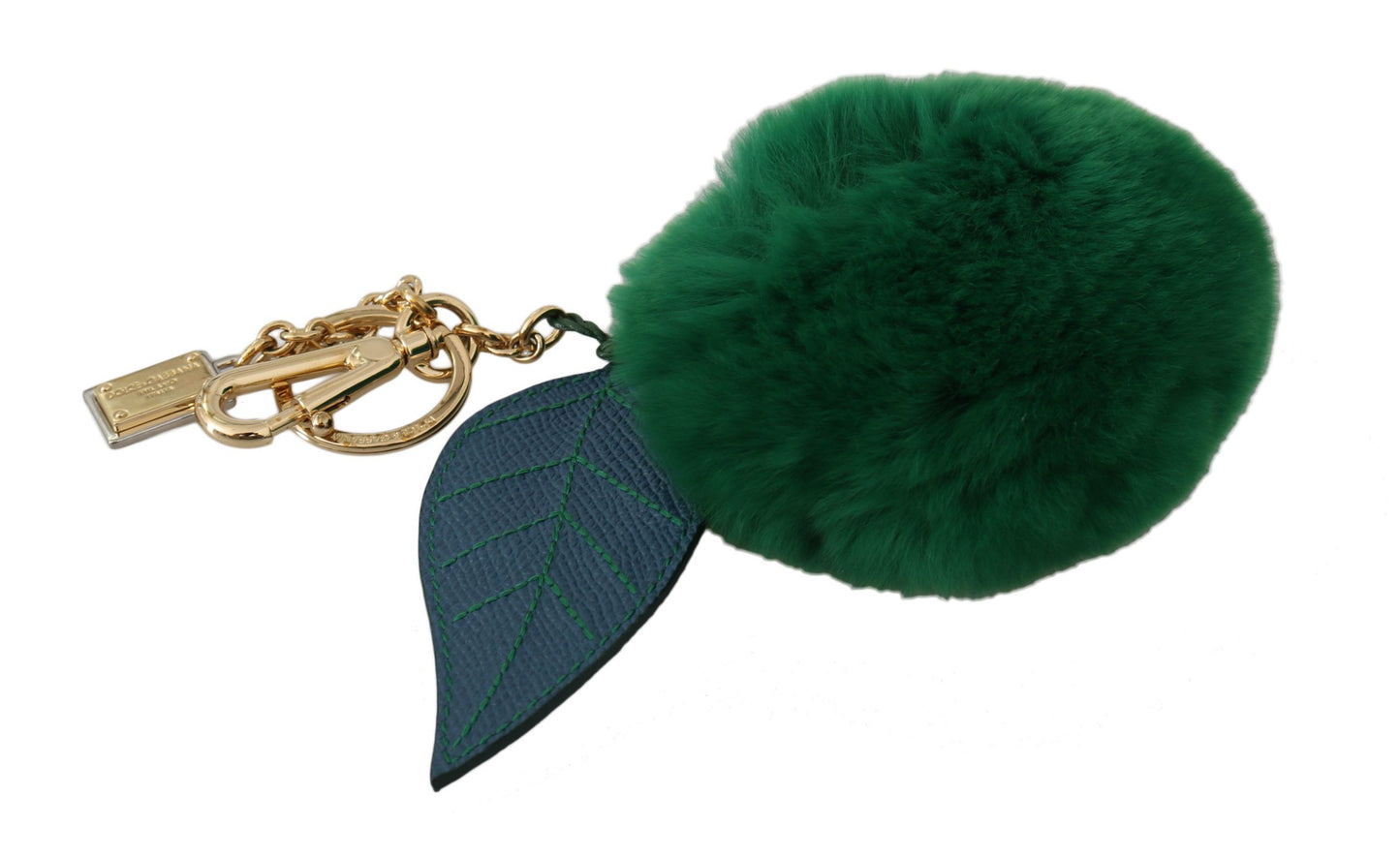 Dolce & Gabbana Elegant Tricolor Fur Ball Keychain - KALAJ