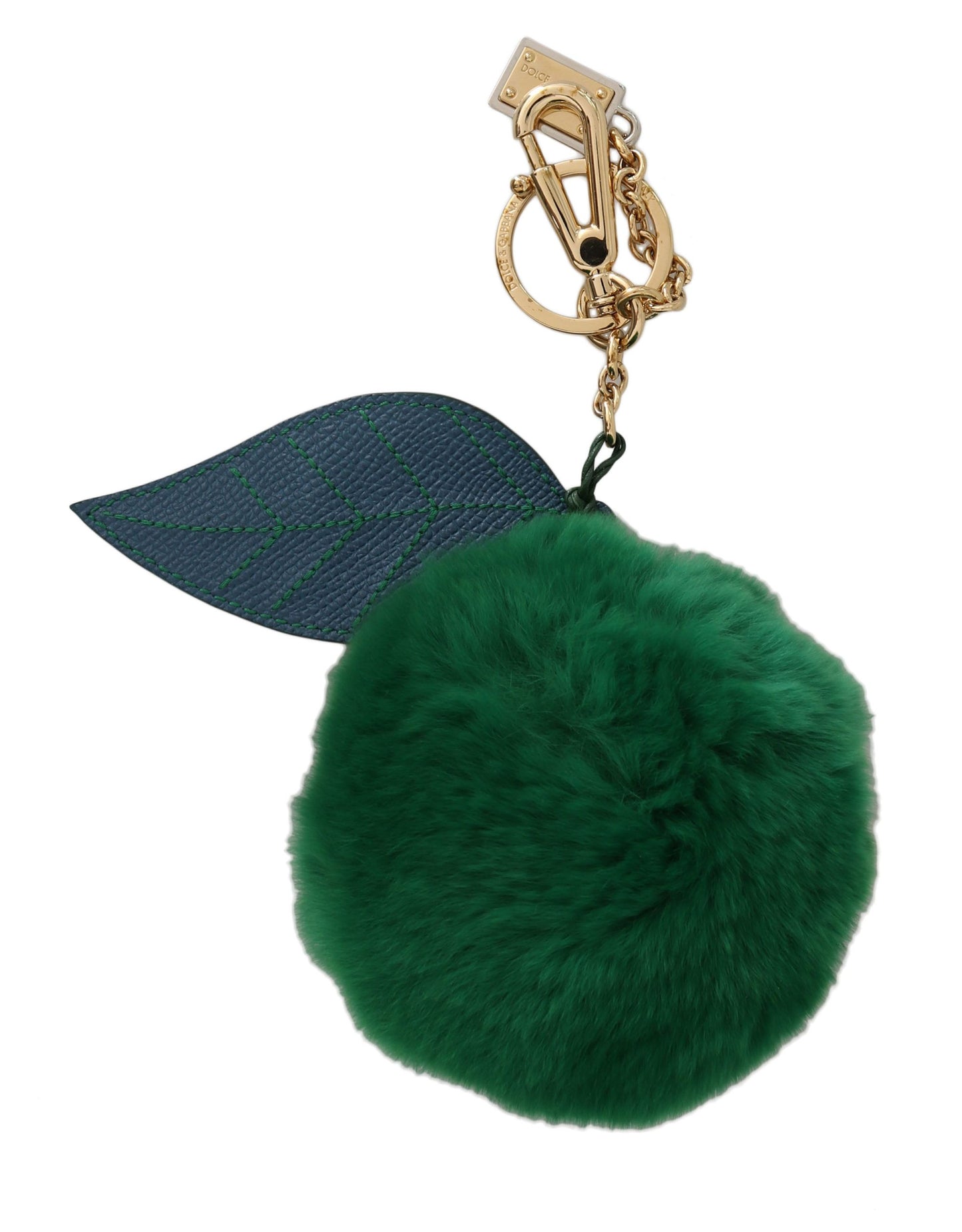 Dolce & Gabbana Elegant Tricolor Fur Ball Keychain - KALAJ