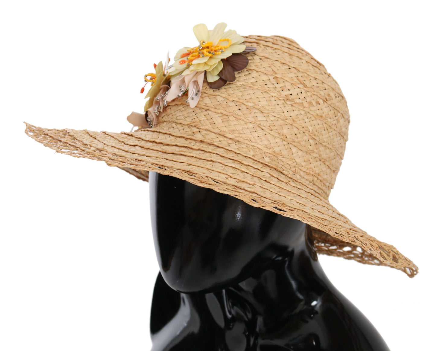 Dolce & Gabbana Elegant Beige Floral Bucket Hat - KALAJ