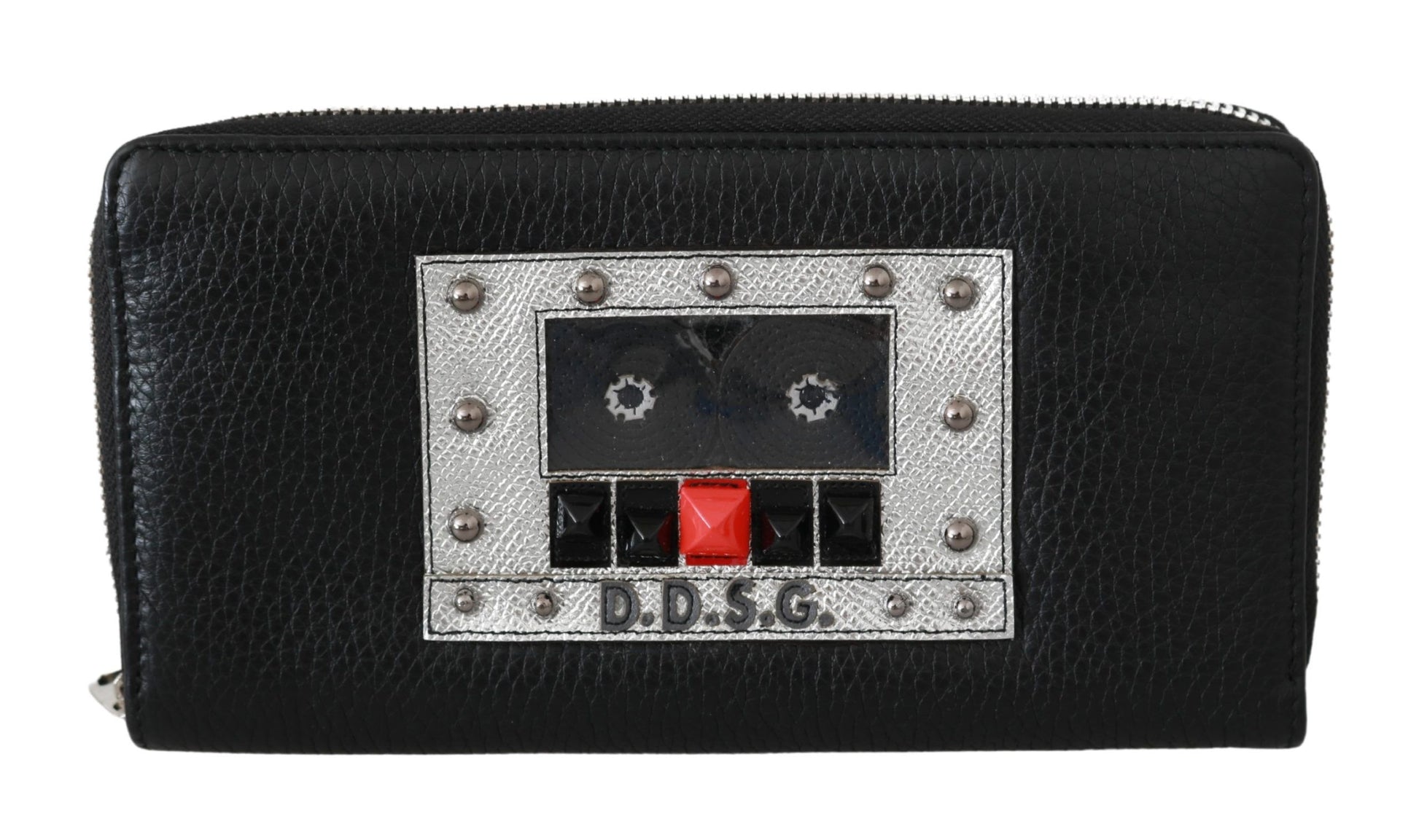 Dolce & Gabbana Elegant Black Leather Zip Continental Wallet - KALAJ