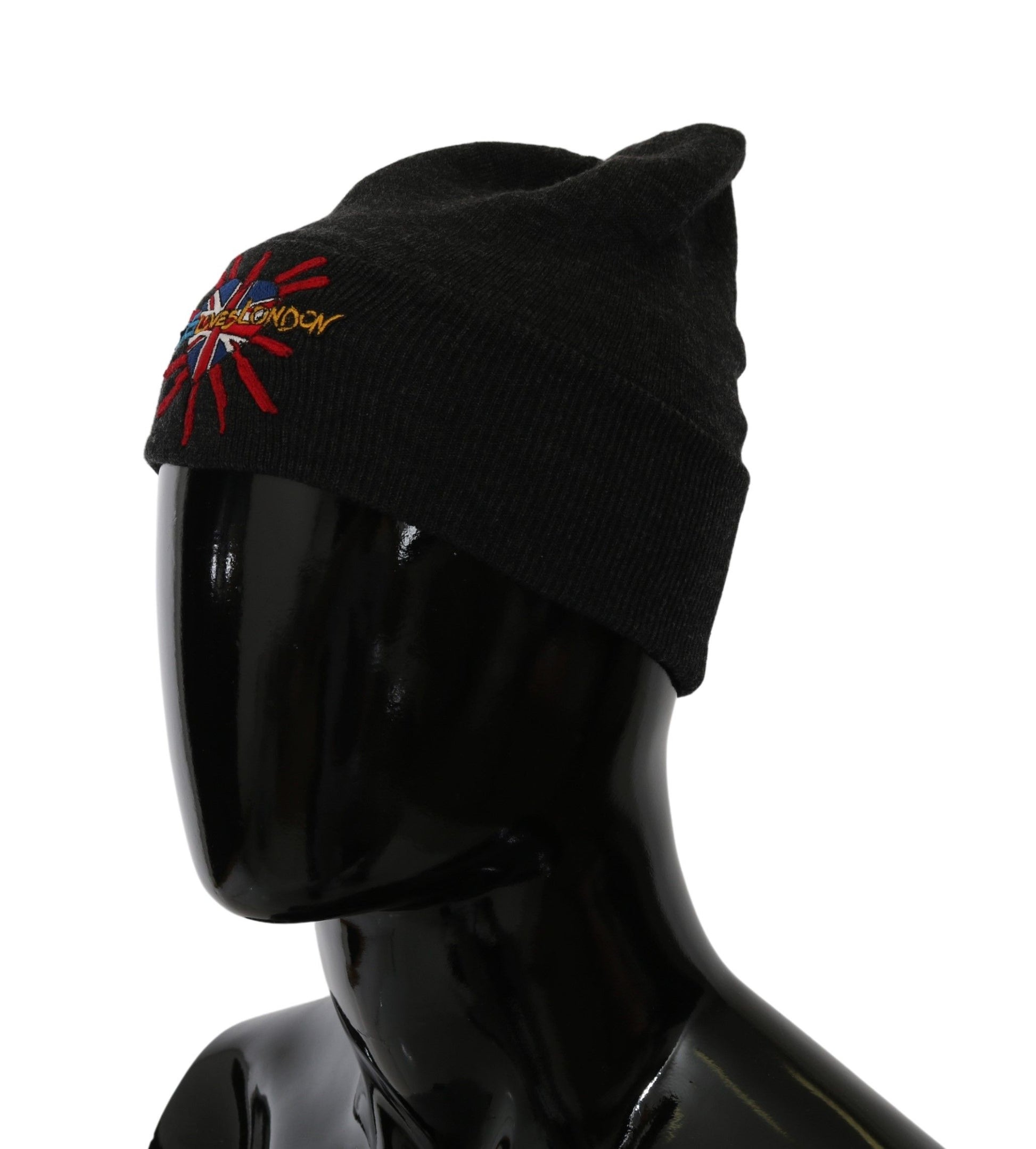 Dolce & Gabbana Chic Gray Beanie with Exclusive Embroidery - KALAJ