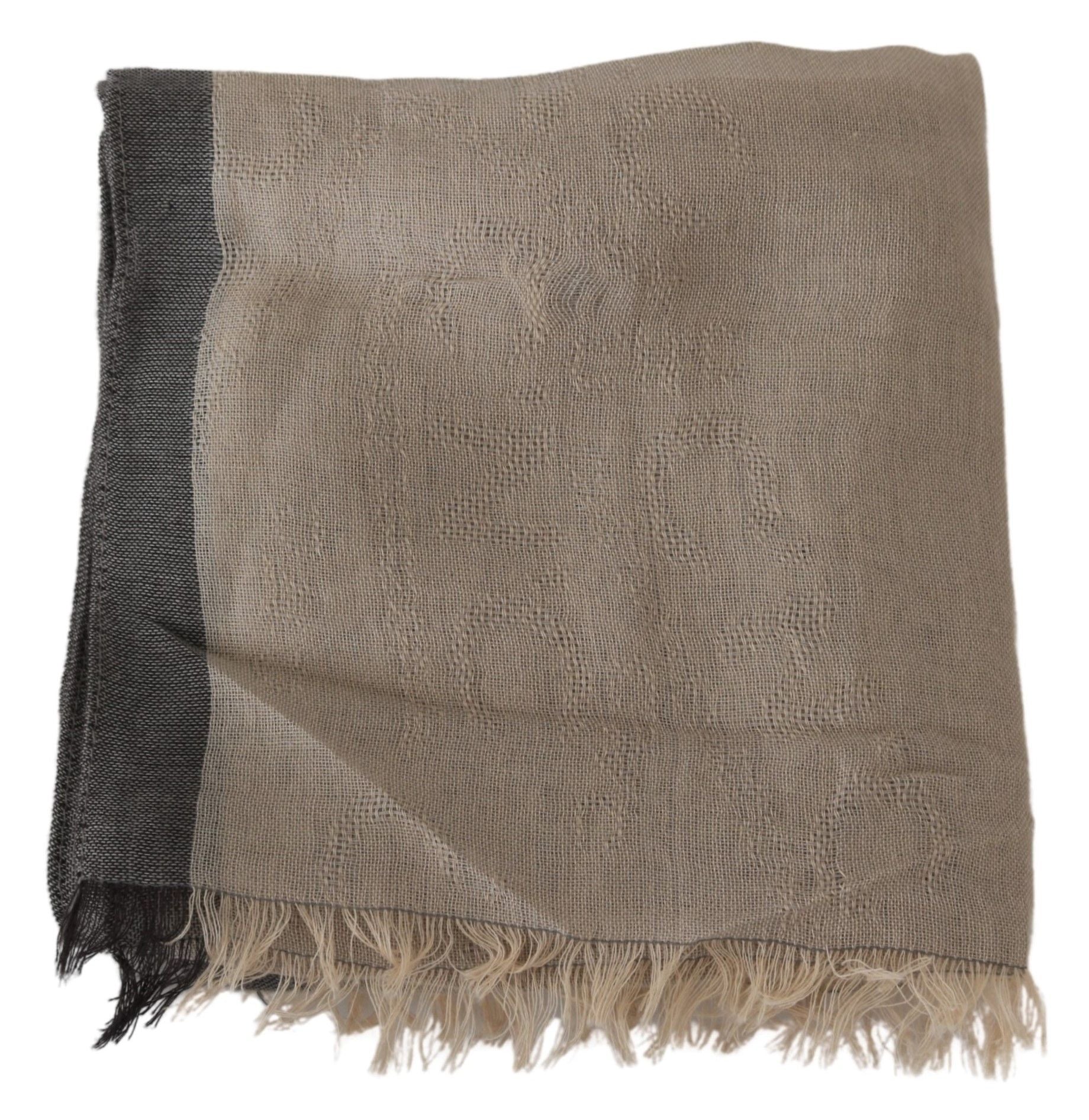 Costume National Elegant Beige Cotton Scarf for Women - KALAJ