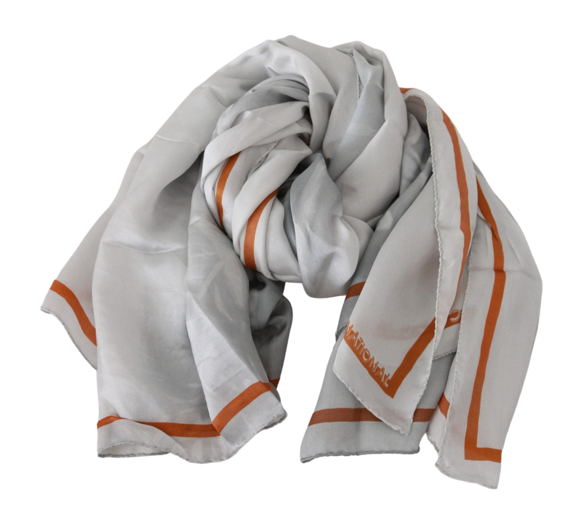 Costume National Elegant Floral Printed Silk Scarf - KALAJ