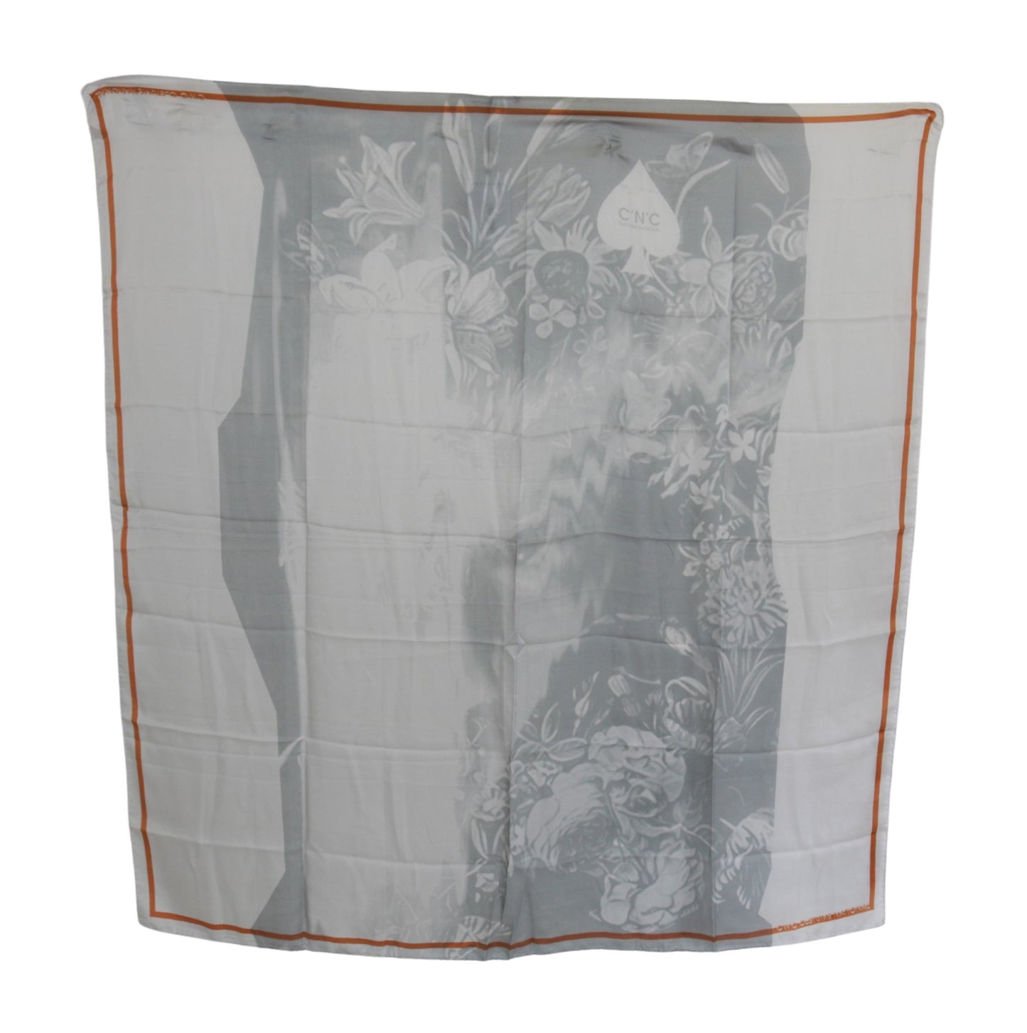 Costume National Elegant Silk Floral Scarf - KALAJ