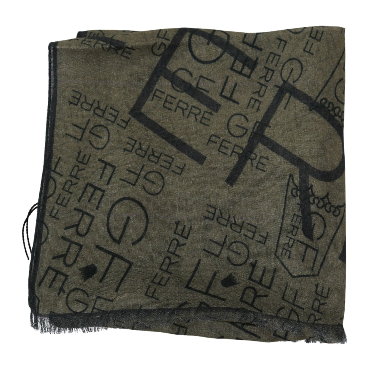 GF Ferre Elegant Patterned Wool-Blend Scarf - KALAJ