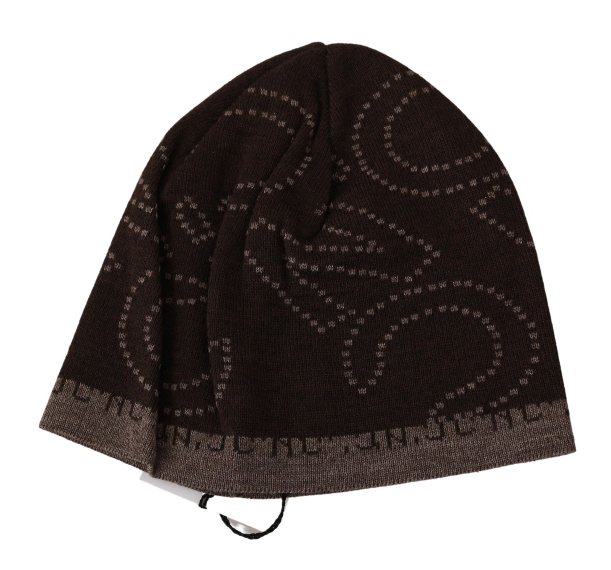 Costume National Chic Two-Tone Wool Blend Beanie - KALAJ