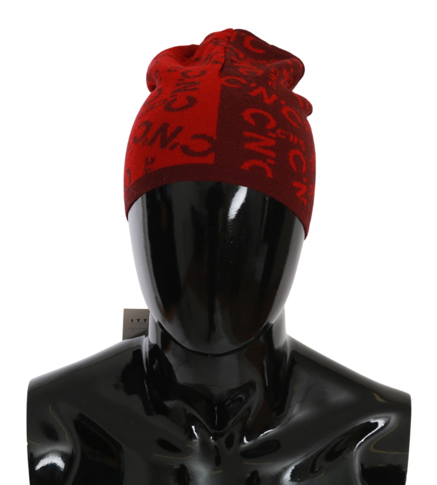 Costume National Chic Red Beanie Wool Blend - KALAJ