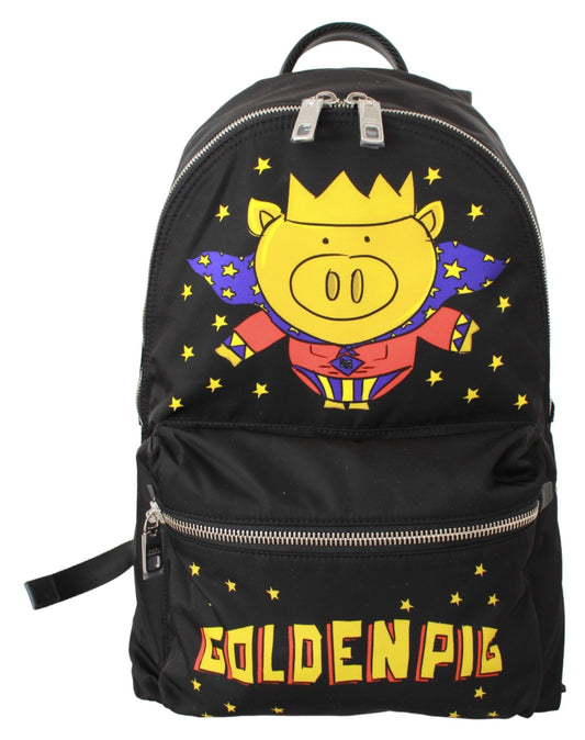 Dolce & Gabbana Golden Pig Motif Luxe Backpack - KALAJ