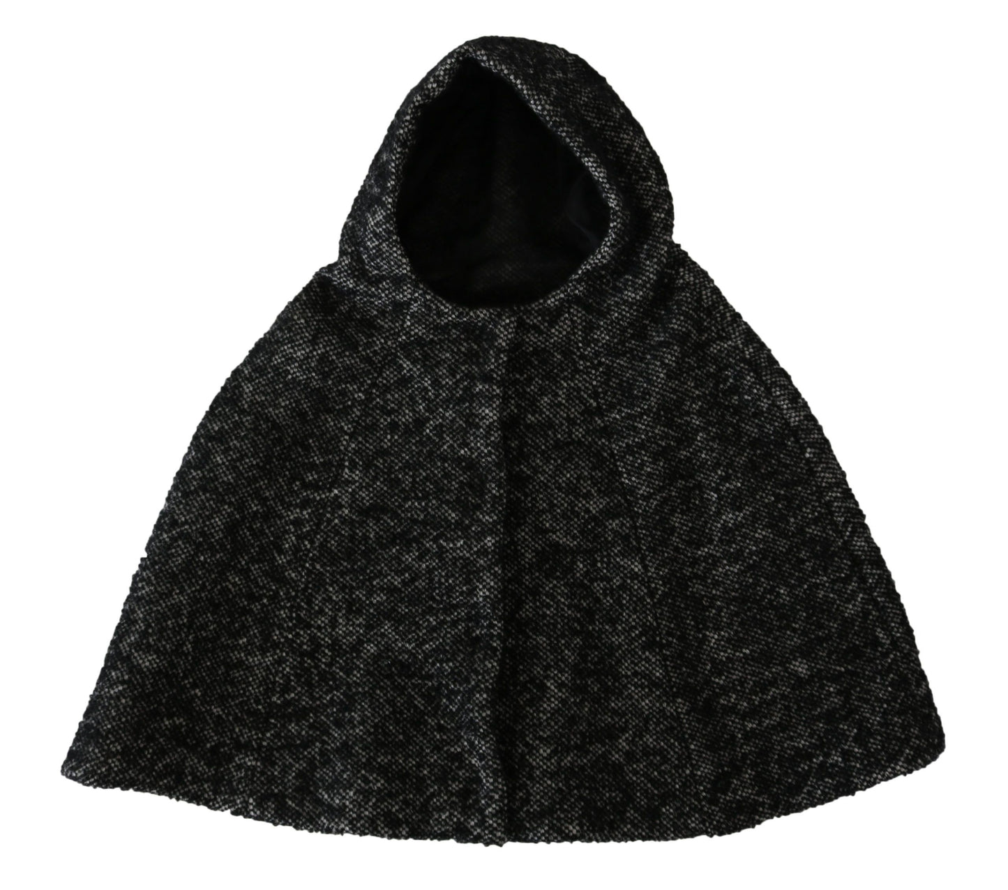 Dolce & Gabbana Elegant Gray Wool Hooded Scarf by Iconic Italian Label - KALAJ