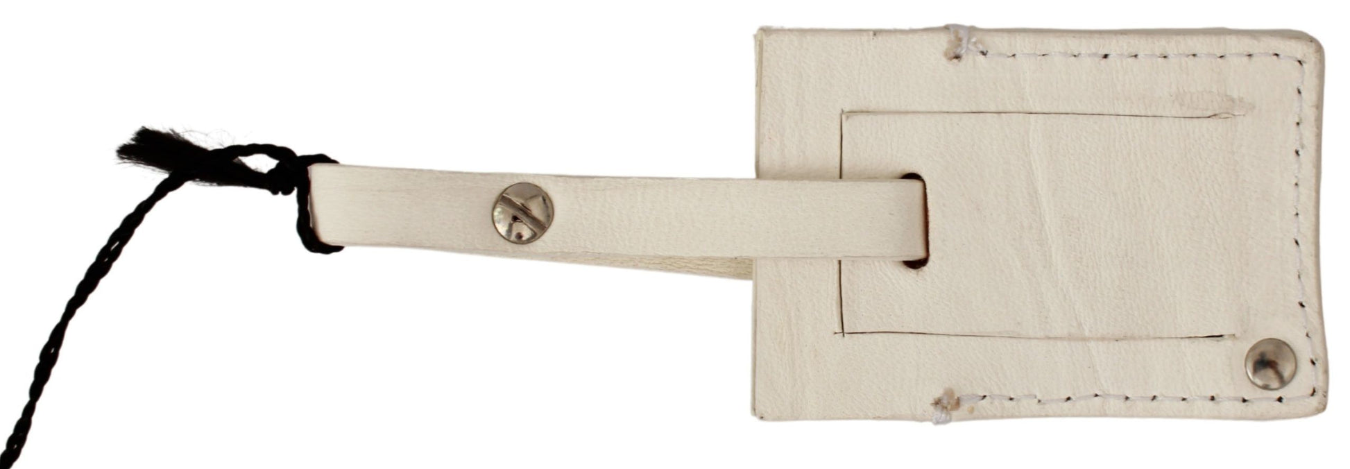 GF Ferre Elegant Beige Leather Keychain - KALAJ