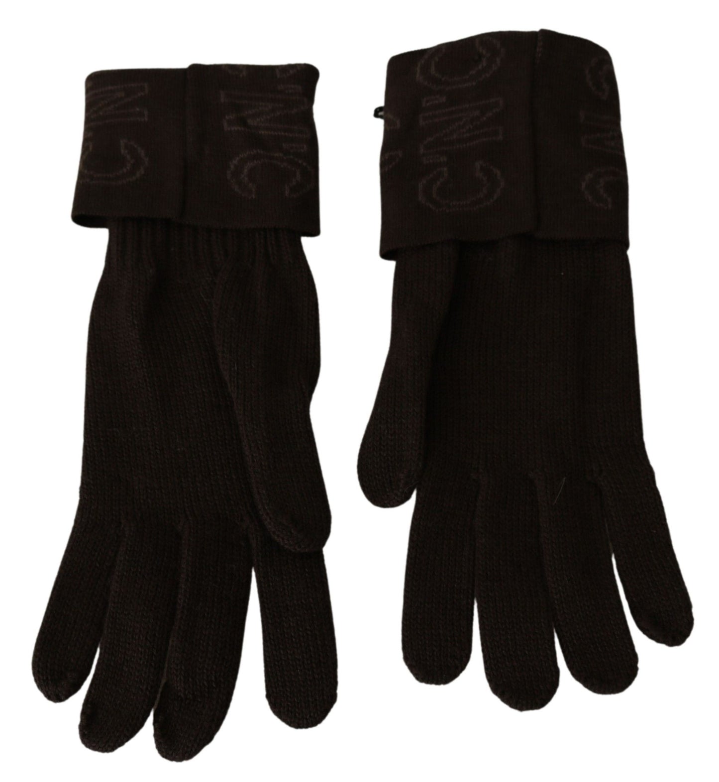 Costume National Elegant Brown Knitted Gloves - KALAJ