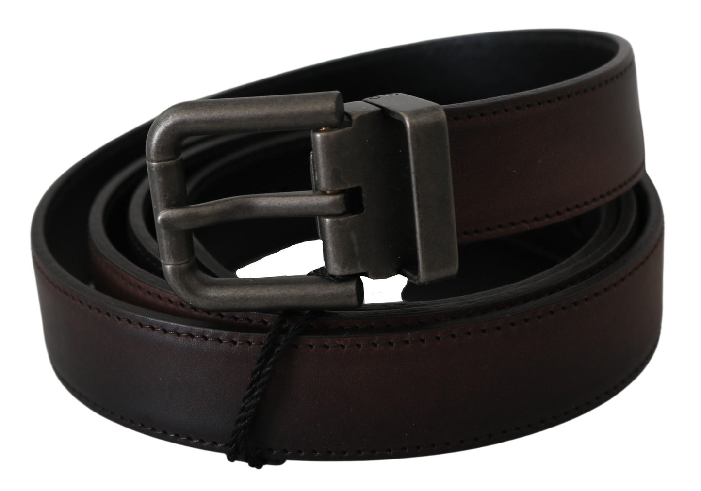 Dolce & Gabbana Elegant Leather Belt in Classic Brown - KALAJ