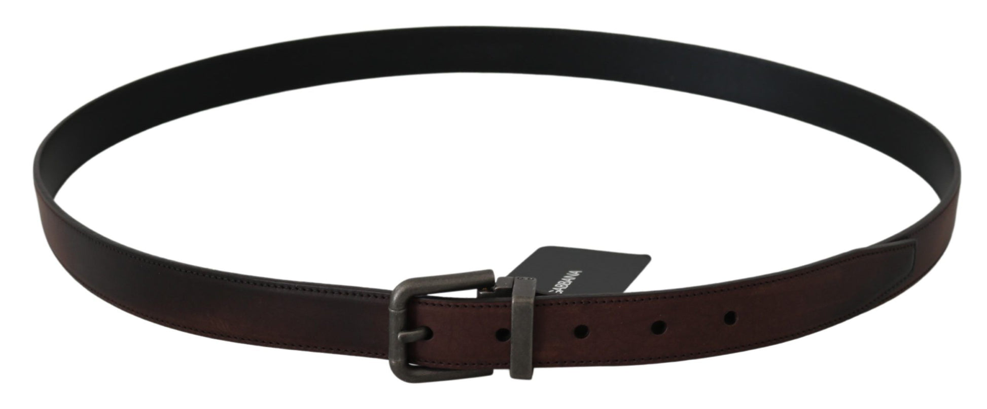 Dolce & Gabbana Elegant Leather Belt in Classic Brown - KALAJ