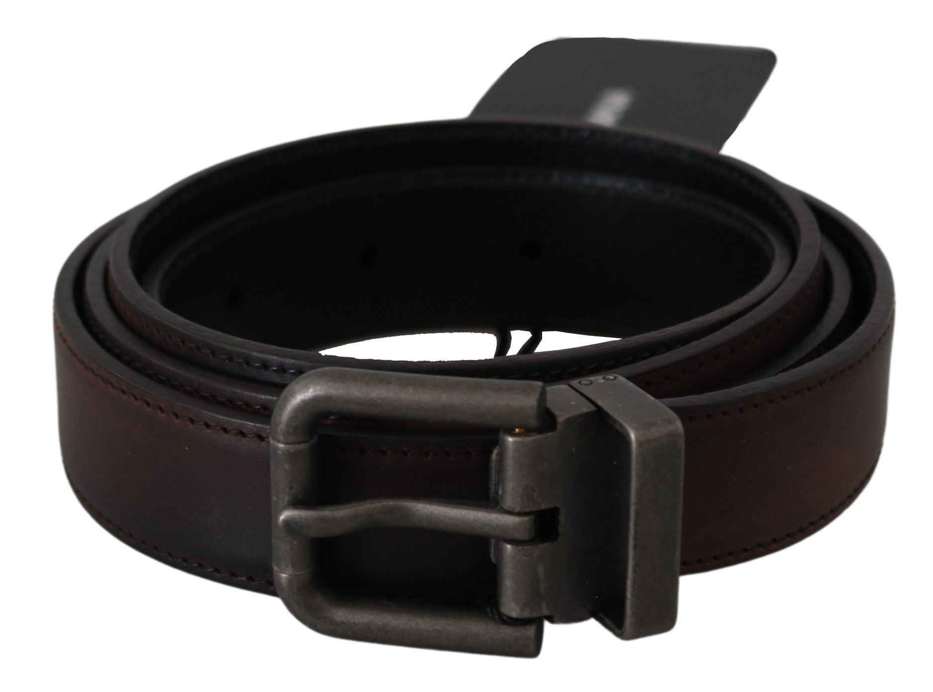 Dolce & Gabbana Elegant Leather Belt in Classic Brown - KALAJ