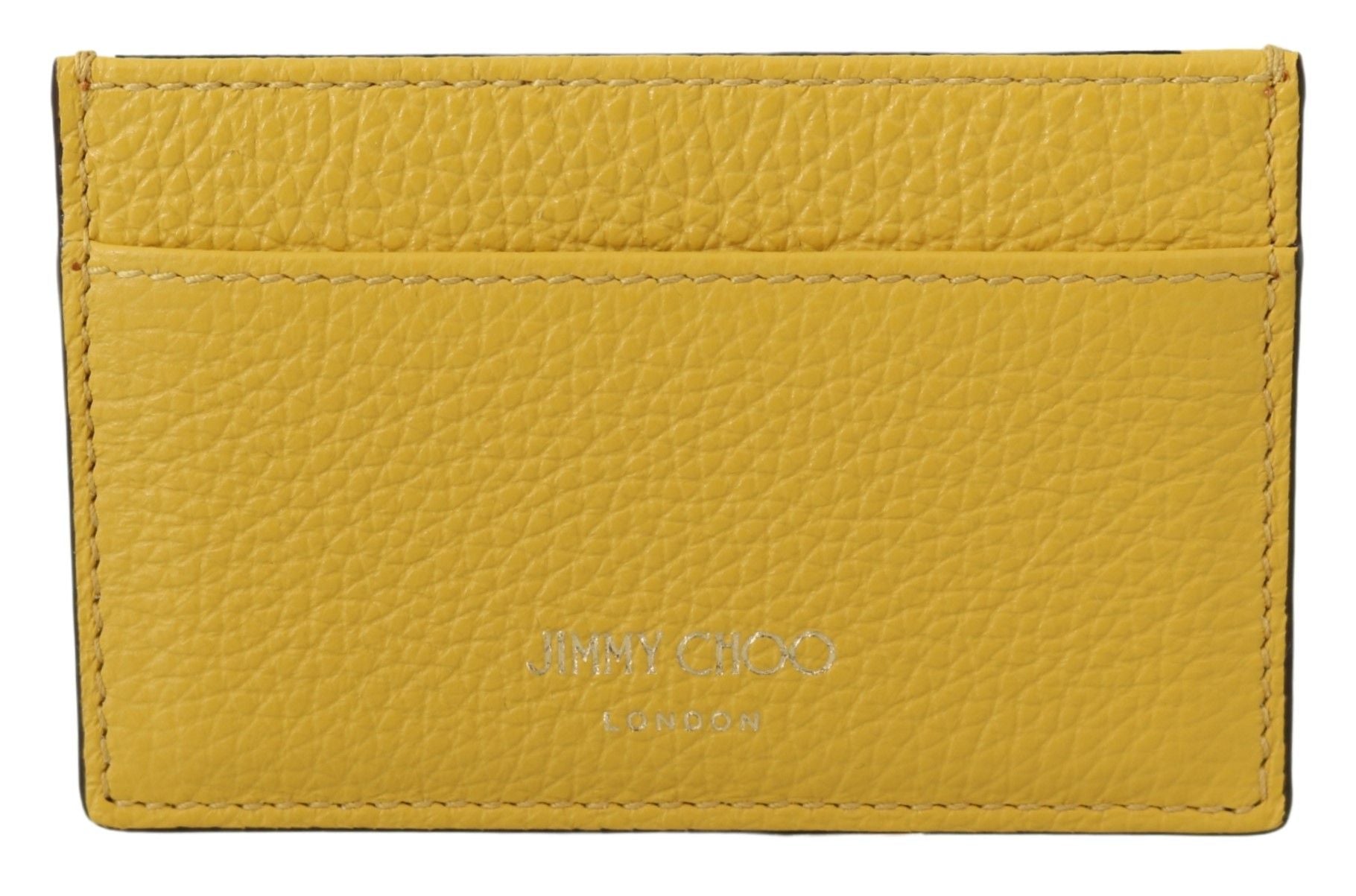 Jimmy Choo Sunshine Yellow Leather Card Holder - KALAJ