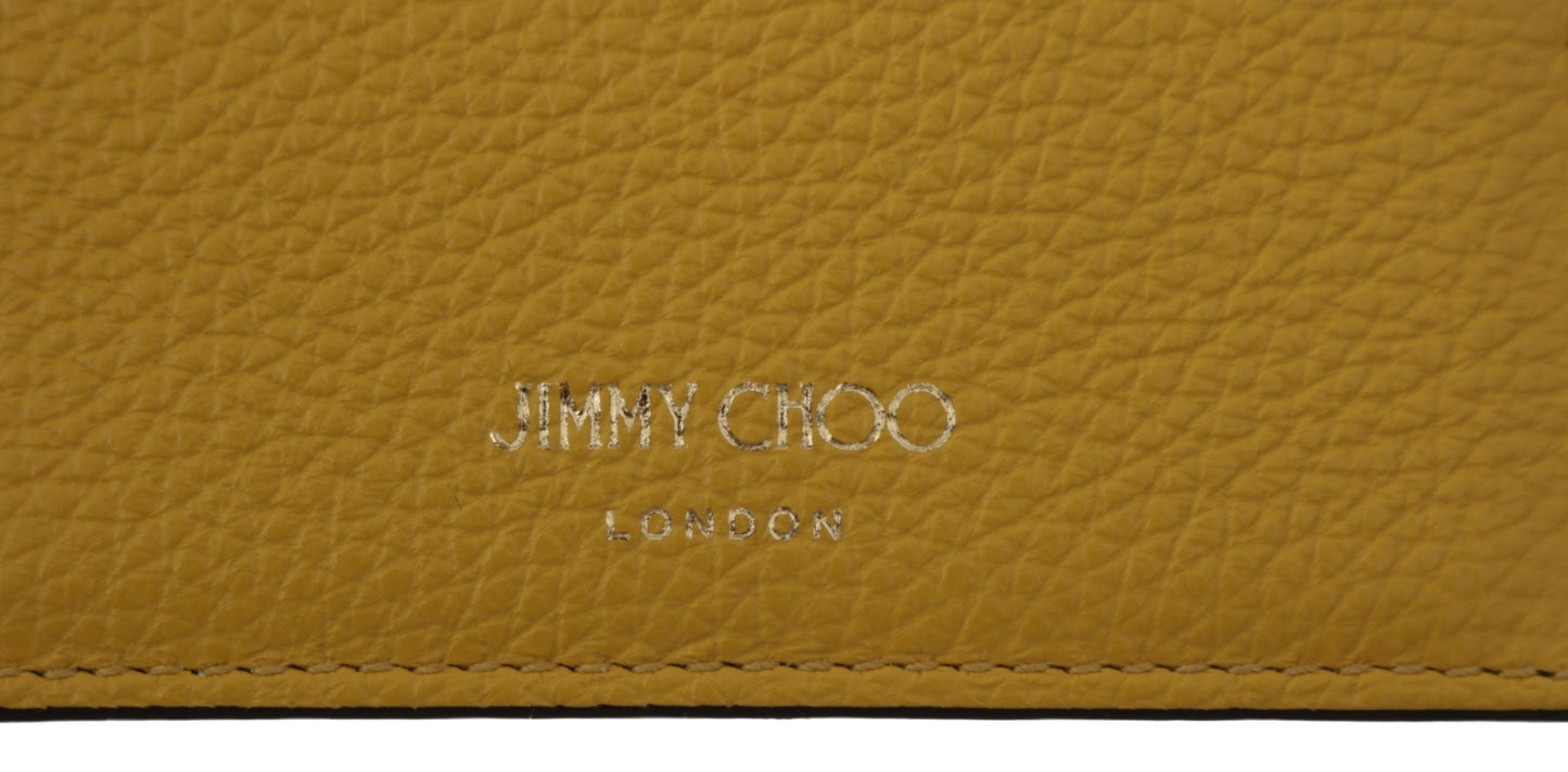 Jimmy Choo Sunshine Yellow Leather Card Holder - KALAJ