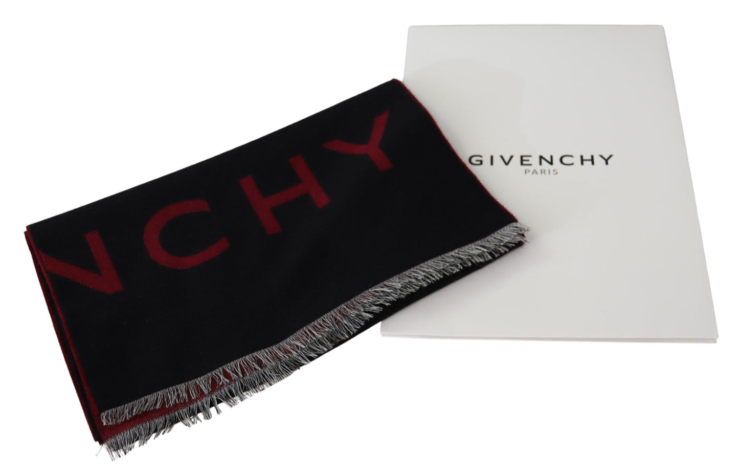 Givenchy Elegant Unisex Wool Silk Blend Scarf - KALAJ