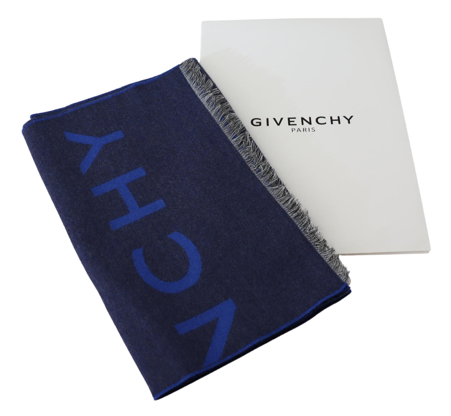 Givenchy Elegant Unisex Wool Silk Blend Scarf - KALAJ