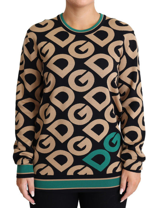 Dolce & Gabbana Elegant Multicolor Wool Blend Sweater