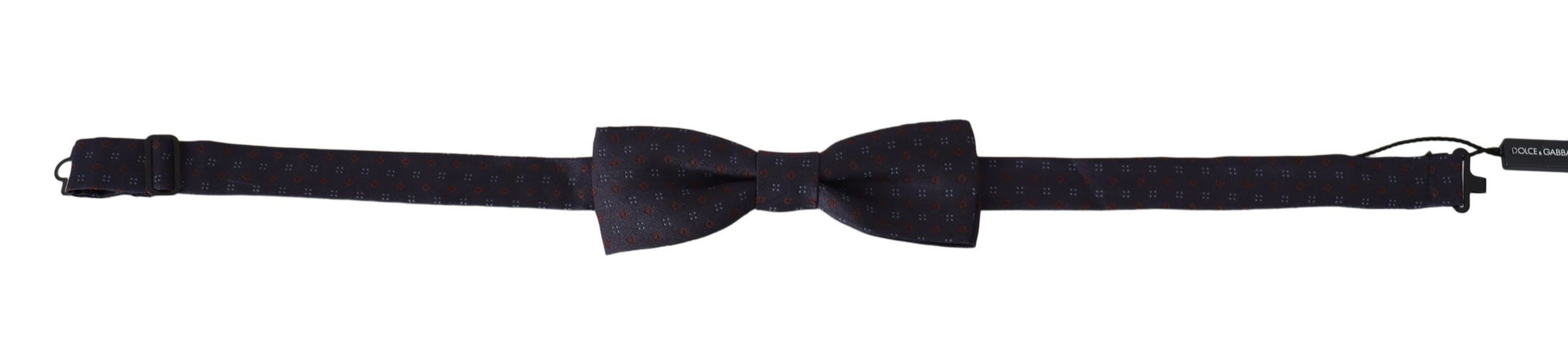 Dolce & Gabbana Stunning Gray Patterned Silk Bow Tie - KALAJ