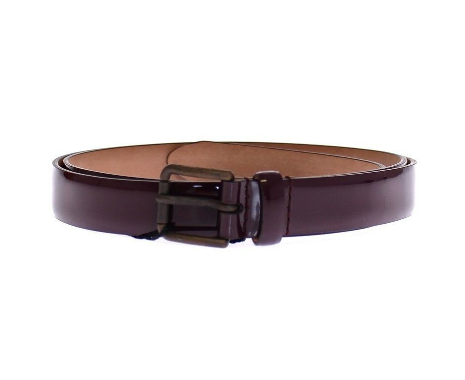 Dolce & Gabbana Elegant Purple Leather Belt - KALAJ