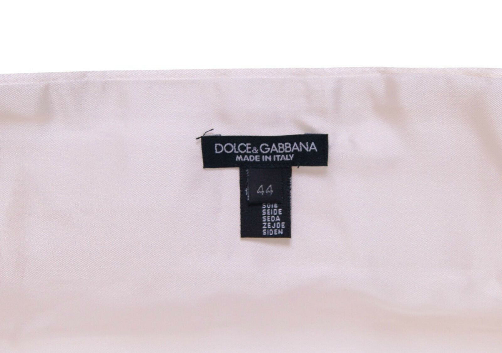 Dolce & Gabbana Elegant White Silk Cummerbund - KALAJ