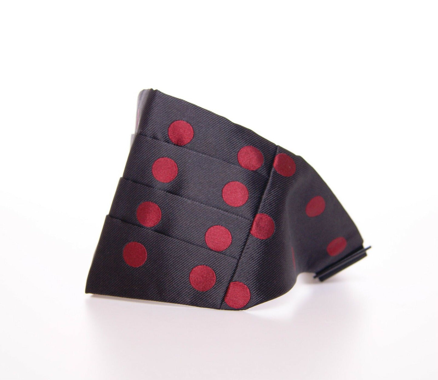 Dolce & Gabbana Exquisite Black Silk Cummerbund with Red Polka Dots - KALAJ