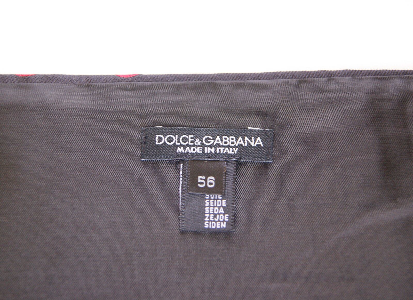 Dolce & Gabbana Exquisite Black Silk Cummerbund with Red Polka Dots - KALAJ