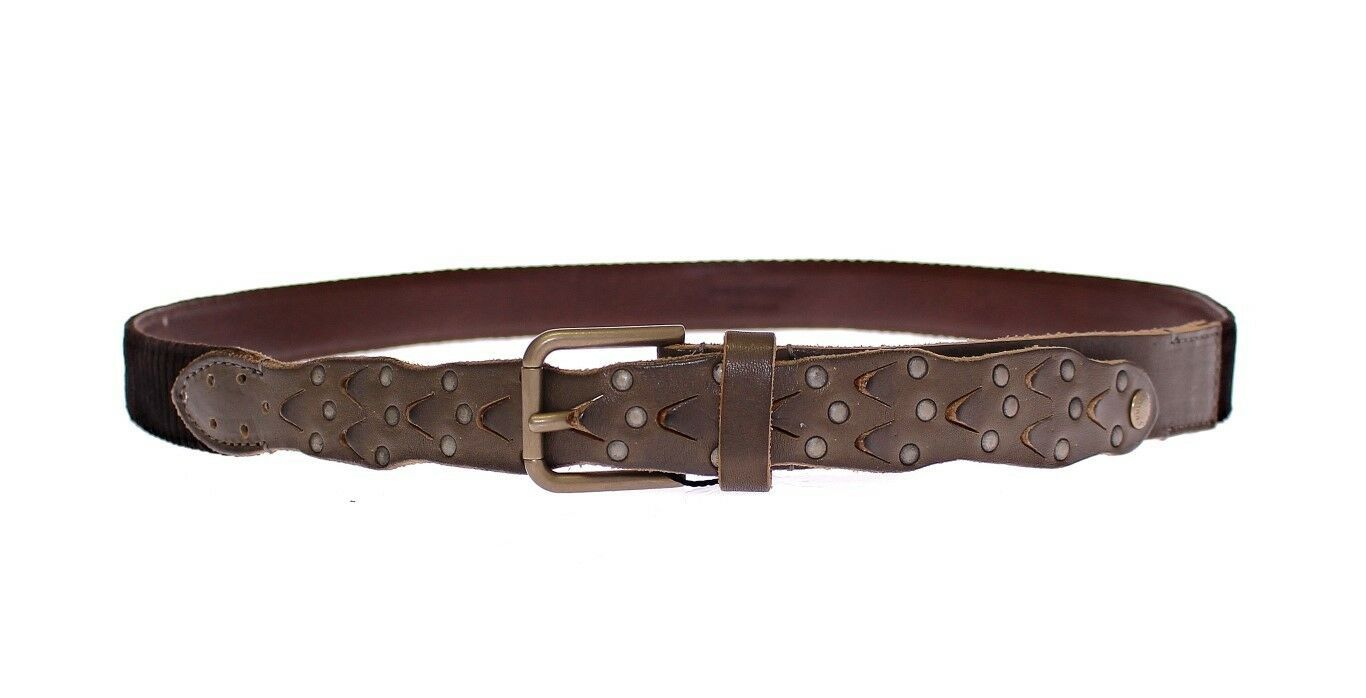 Dolce & Gabbana Elegant Leather-Cotton Fusion Men's Belt - KALAJ