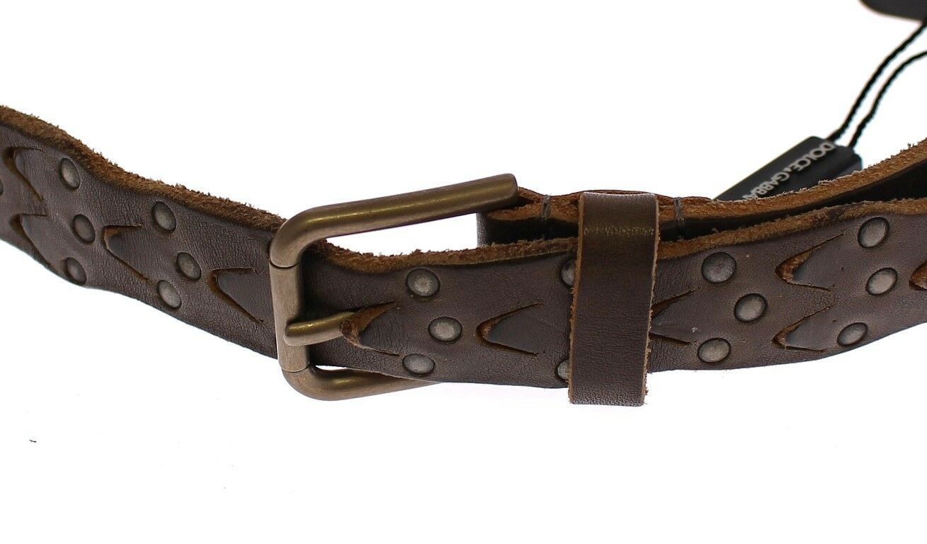 Dolce & Gabbana Elegant Leather-Cotton Fusion Men's Belt - KALAJ