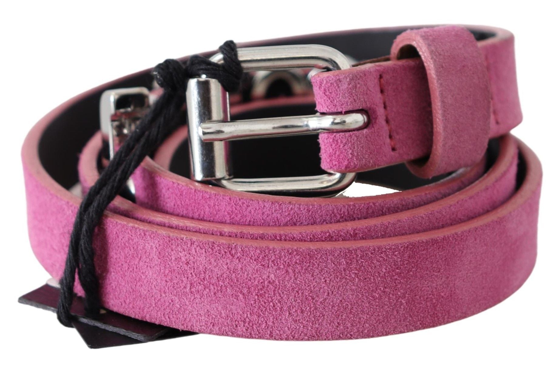 Just Cavalli Fuschia Pink Leather Waist Belt - KALAJ