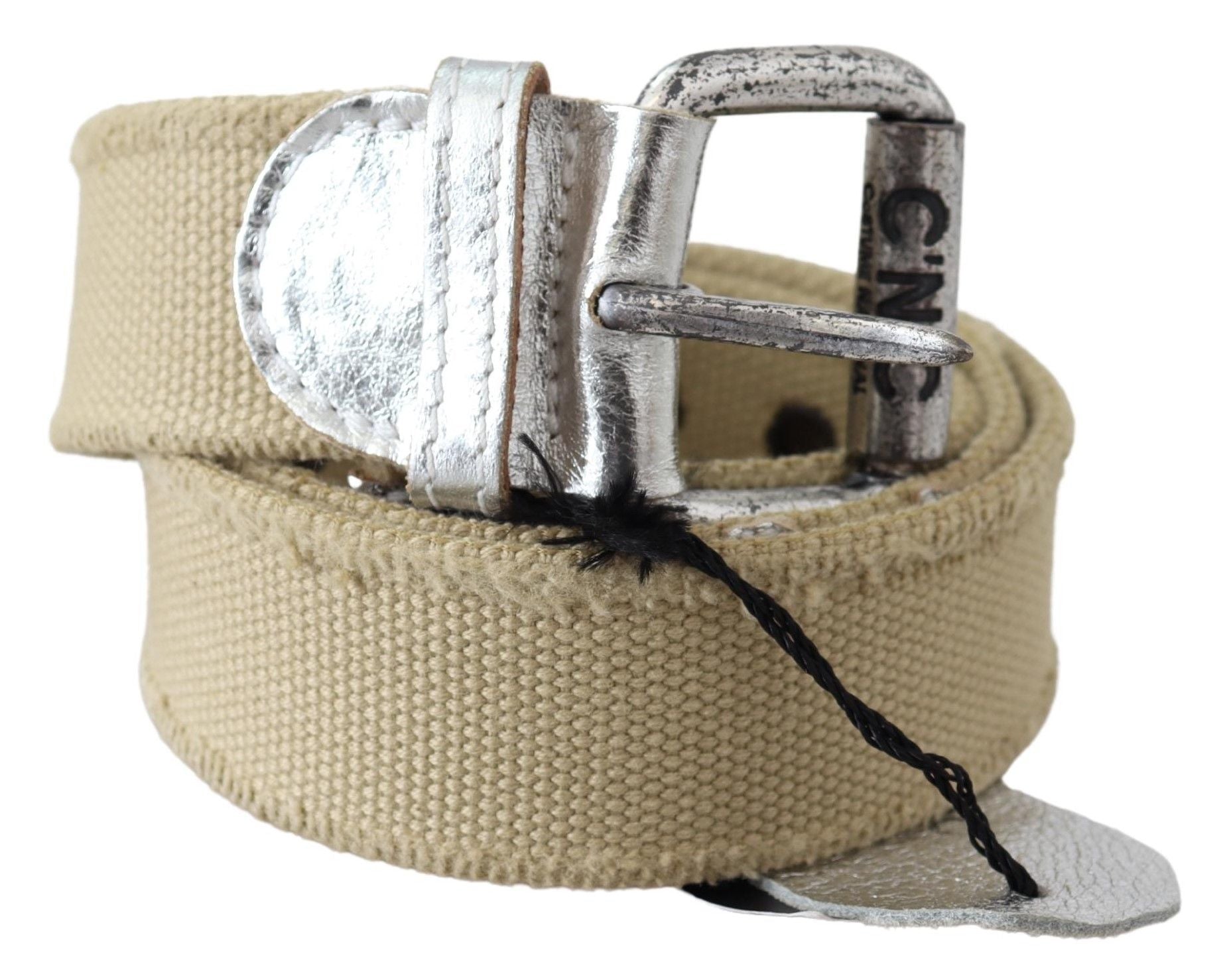 Costume National Elegant Beige Cotton Fashion Belt - KALAJ