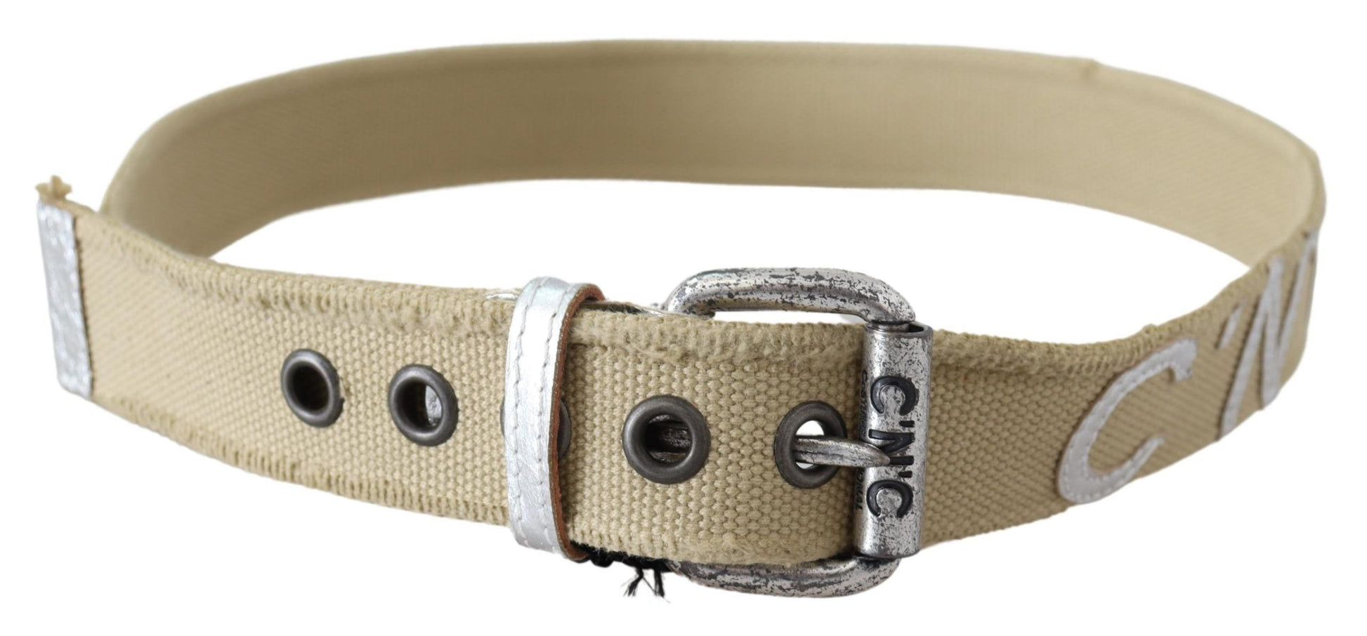 Costume National Elegant Beige Cotton Fashion Belt - KALAJ