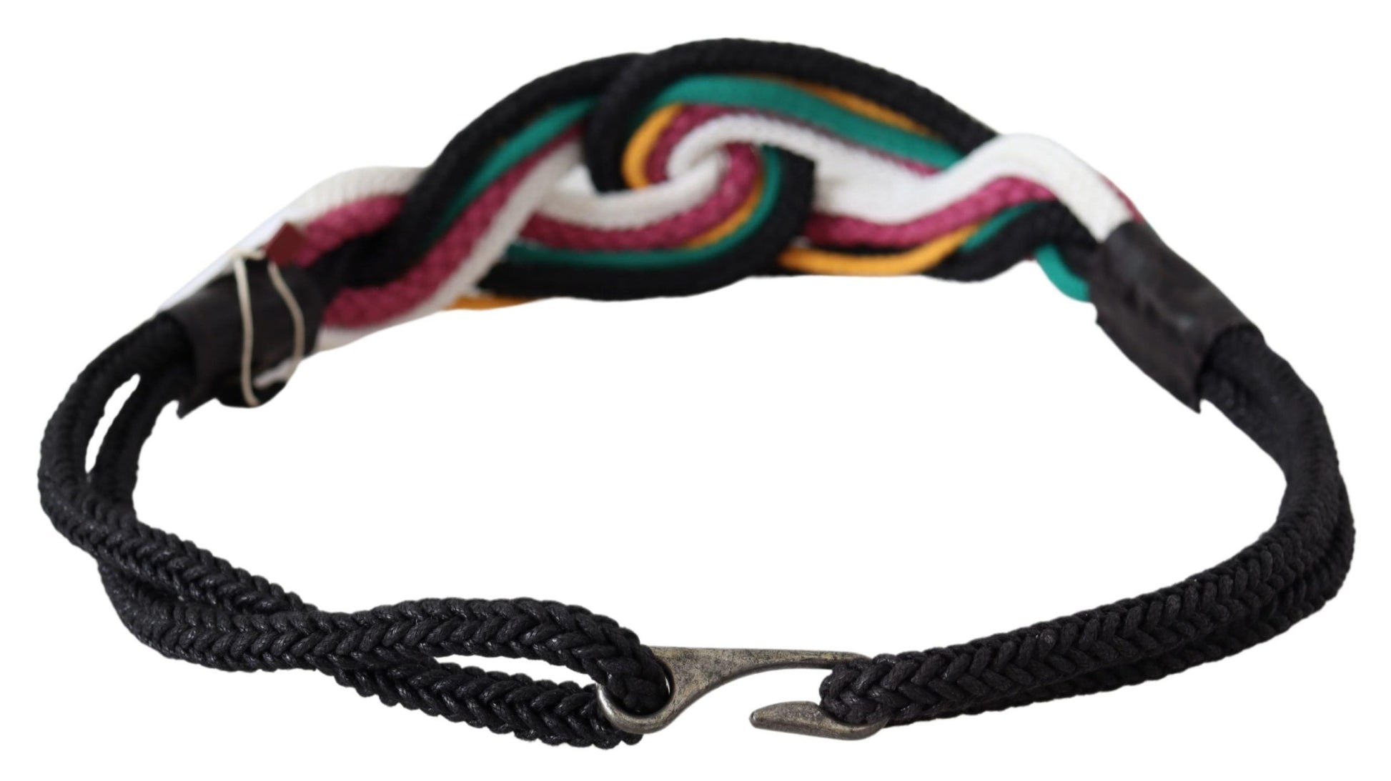 Costume National Chic Multicolor Twisted Rope Belt - KALAJ