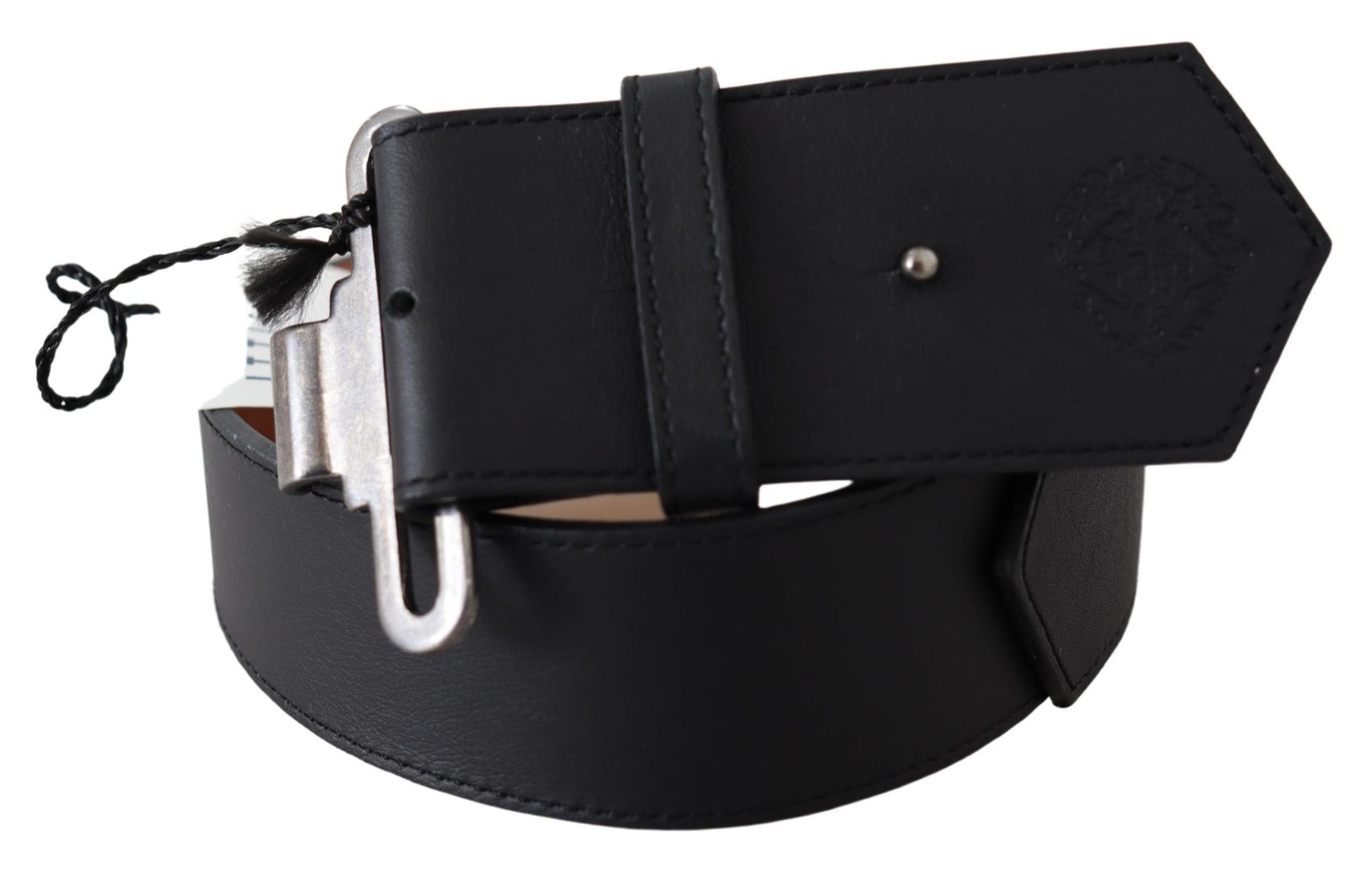 Ermanno Scervino Chic Leather Adjustable Black Belt - KALAJ