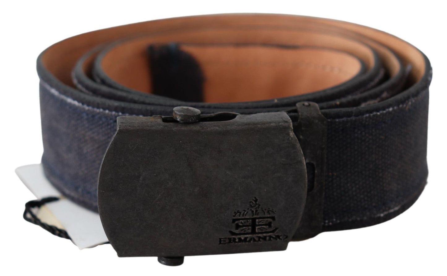 Ermanno Scervino Chic Blue Leather Waist Belt - KALAJ