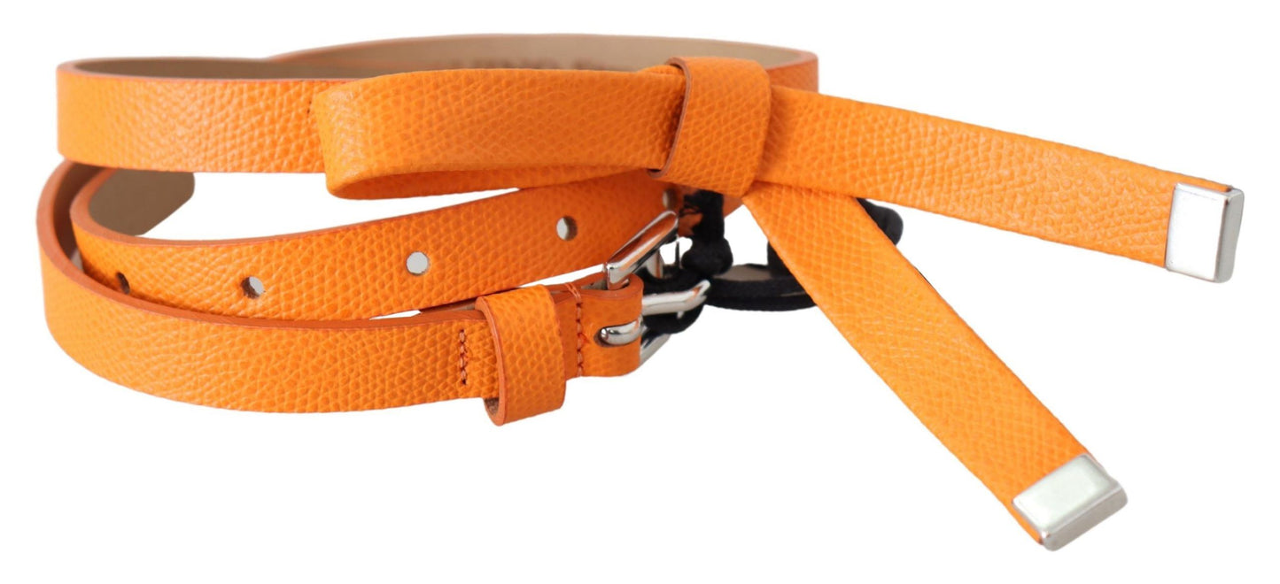 Scervino Street Elegant Leather Double Buckle Belt - KALAJ