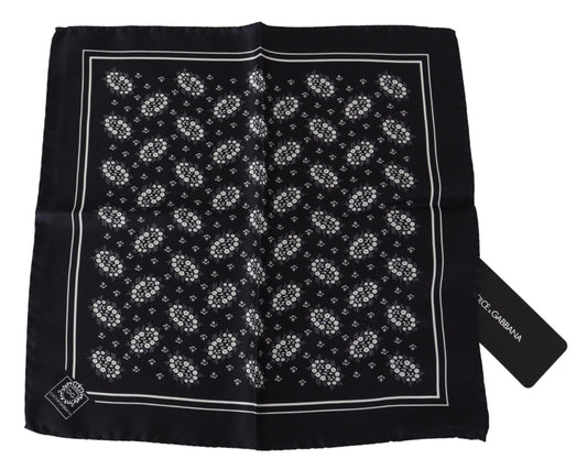 Dolce & Gabbana Elegant Silk Patterned Pocket Square - KALAJ