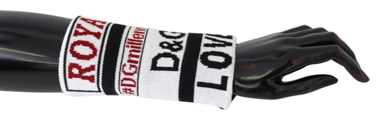 Dolce & Gabbana Multicolored Virgin Wool Wrist Wrap - KALAJ