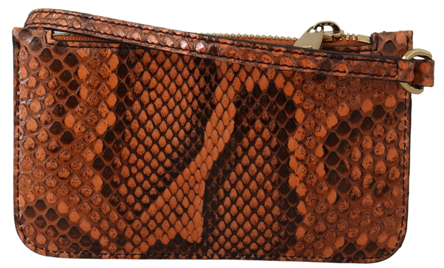 Dolce & Gabbana Elegant Python Patterned Leather Wristlet - KALAJ