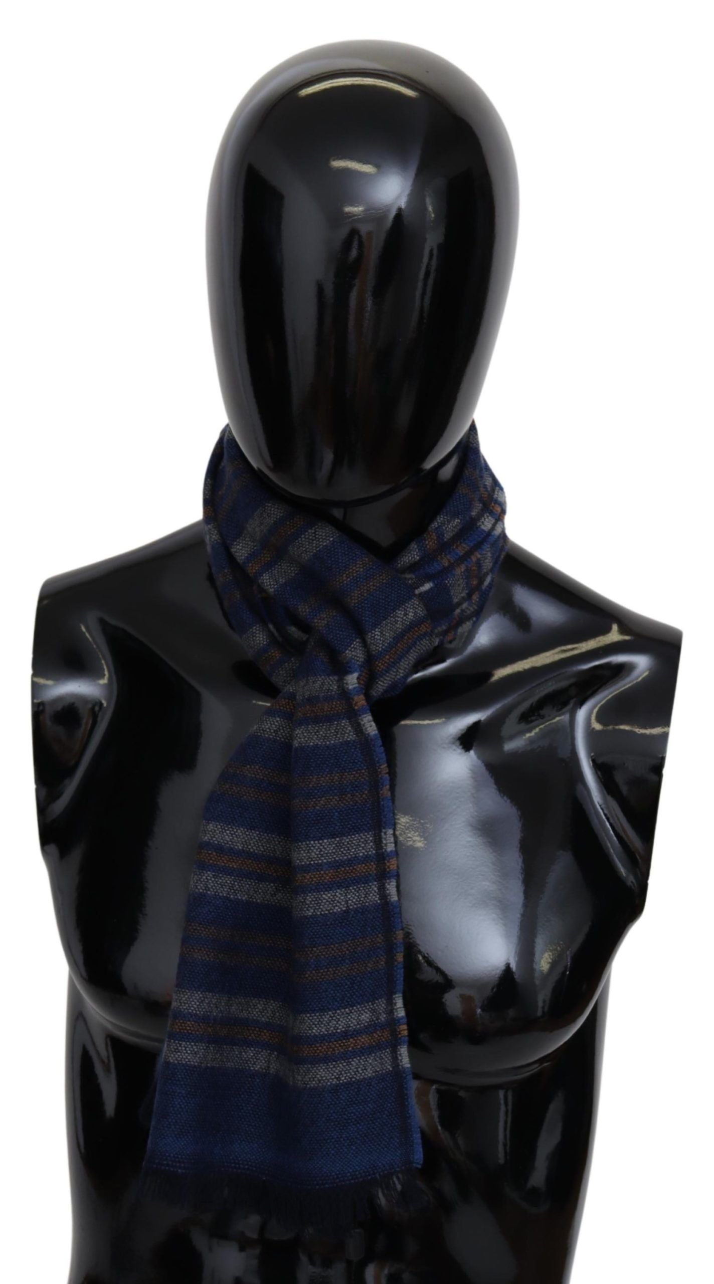 Missoni Chic Multicolor Wool Scarf Unisex Fringed Design - KALAJ