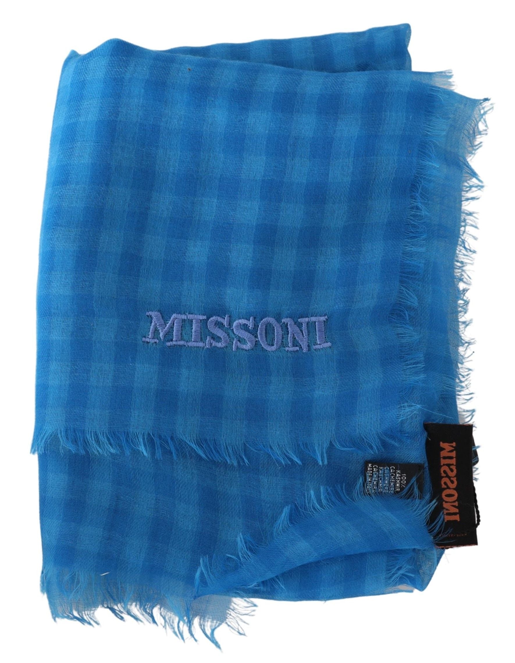 Missoni Chic Checkered Cashmere Scarf - KALAJ