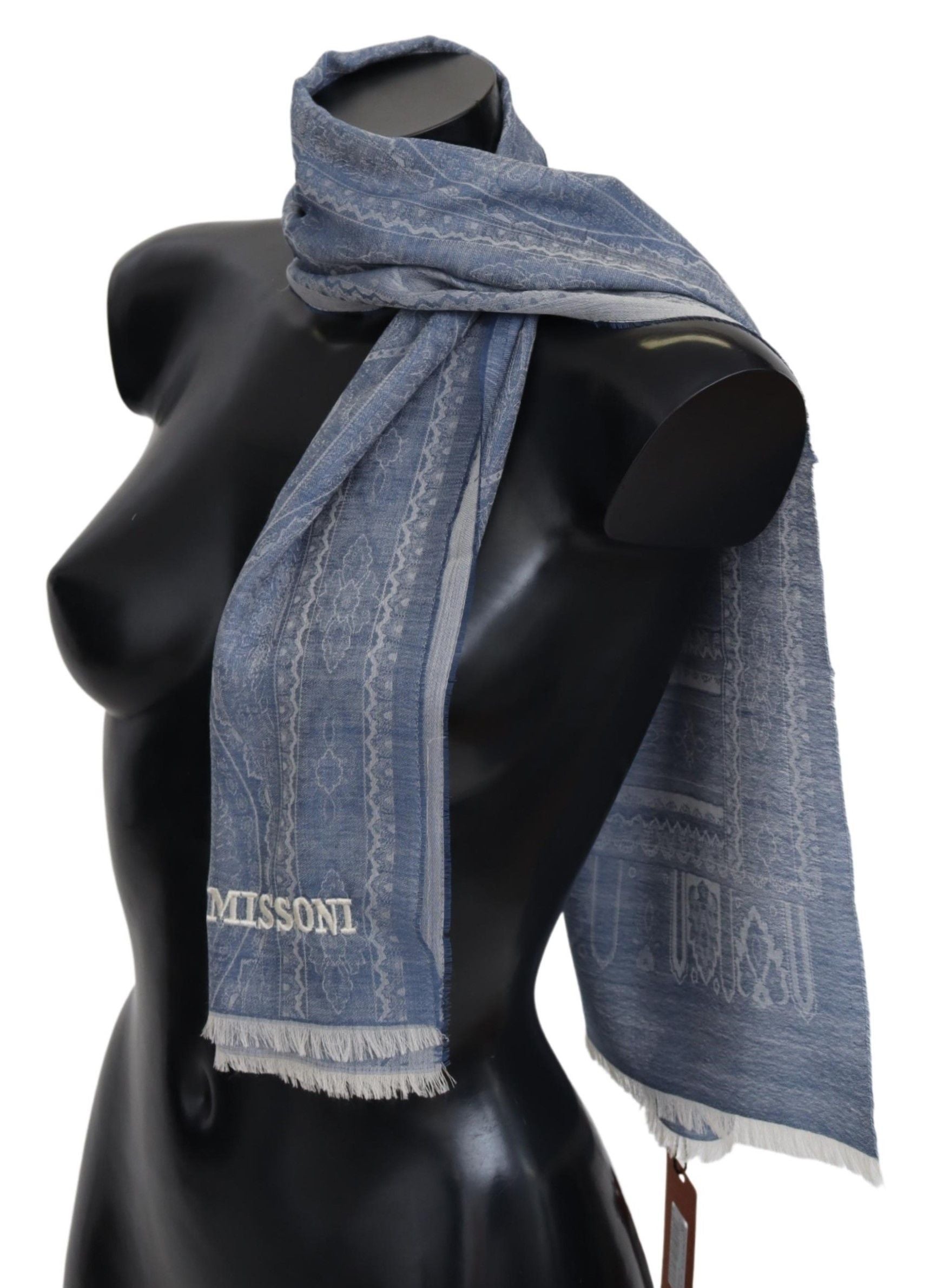 Missoni Elegant Cashmere Patterned Scarf - KALAJ