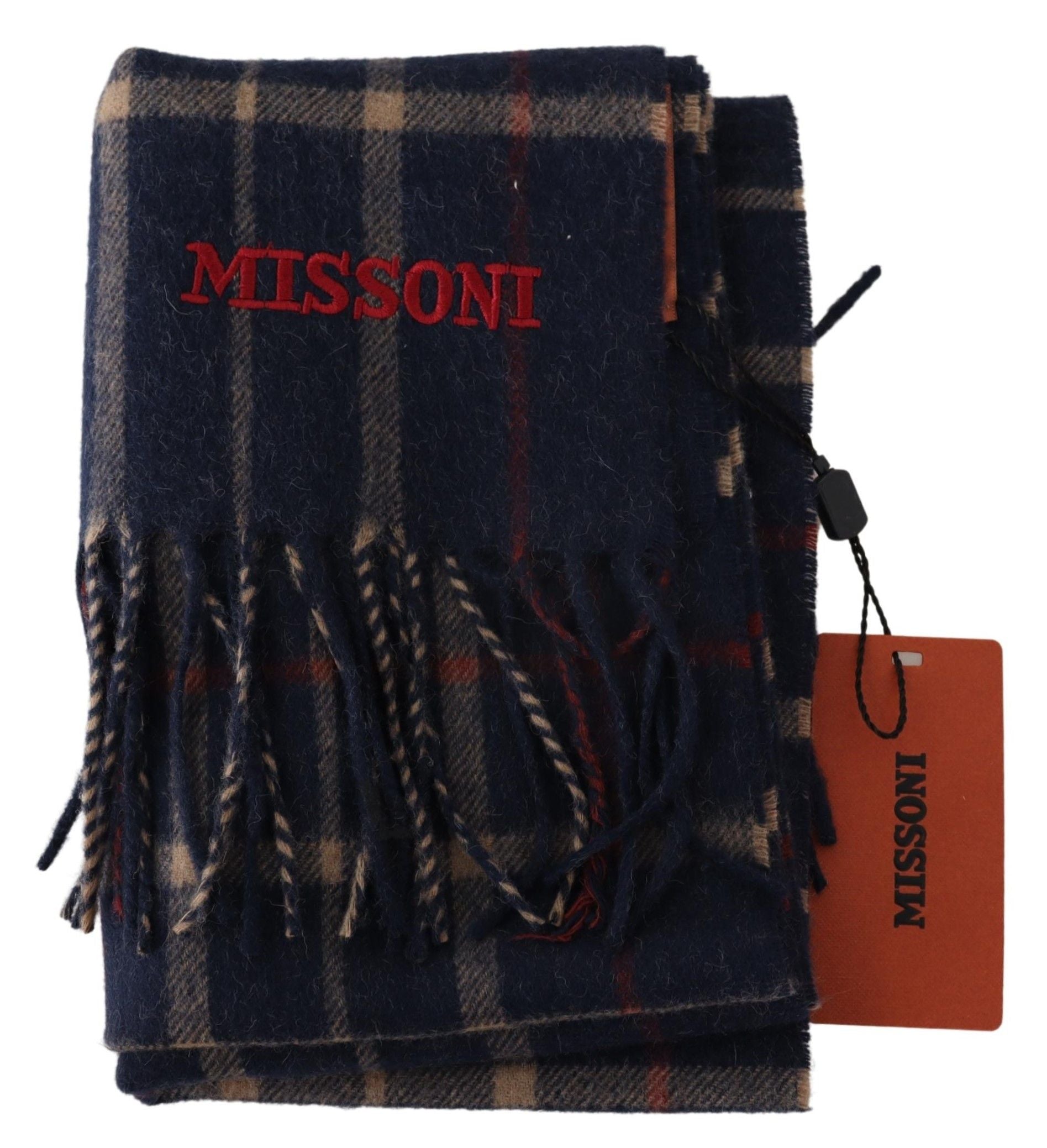 Missoni Chic Unisex Camel Hair Designer Scarf - KALAJ