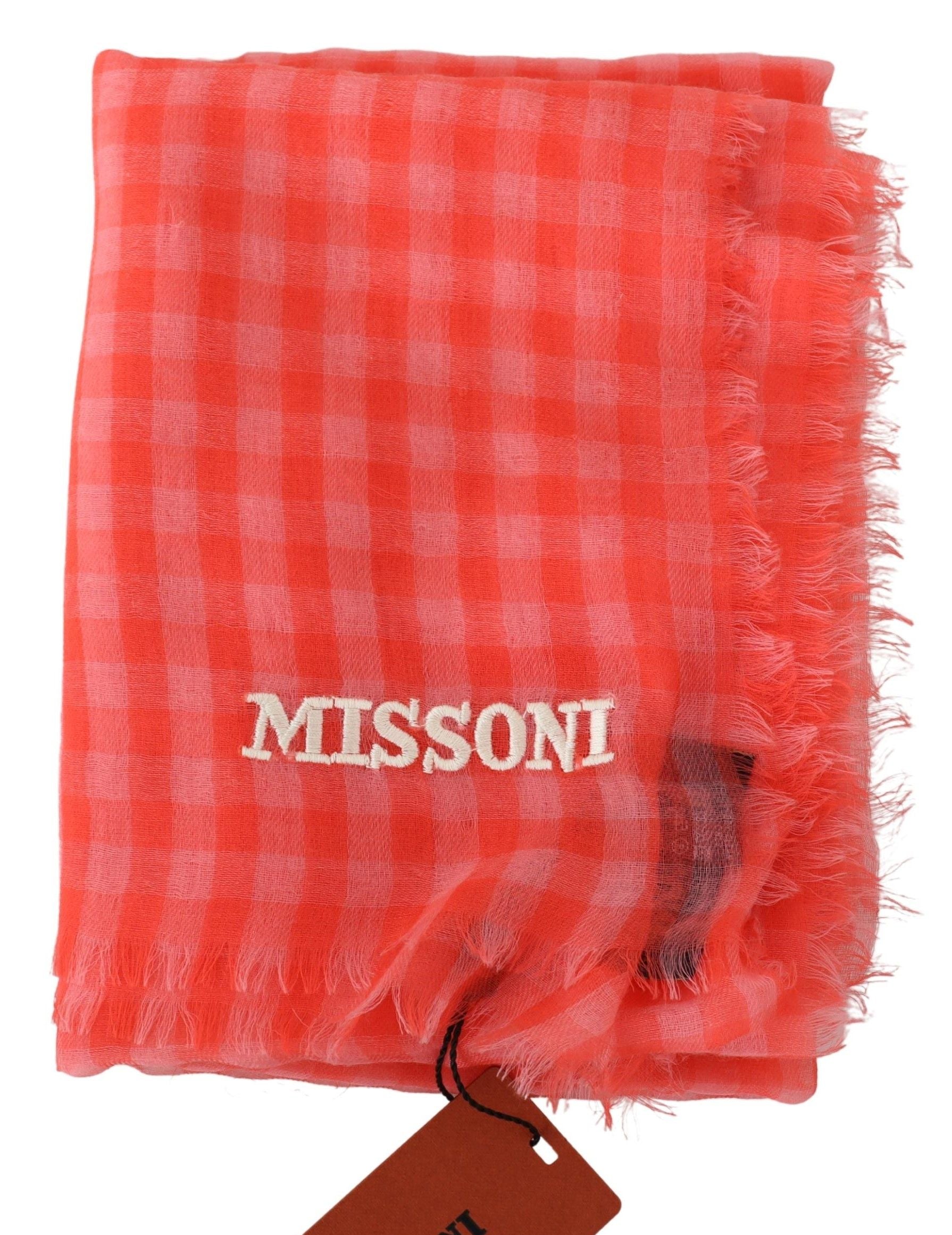 Missoni Luxurious Cashmere Checkered Scarf - KALAJ