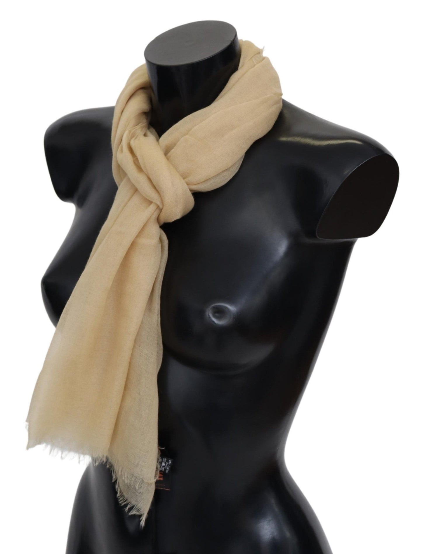 Missoni Elegant Cashmere Scarf in Beige - KALAJ