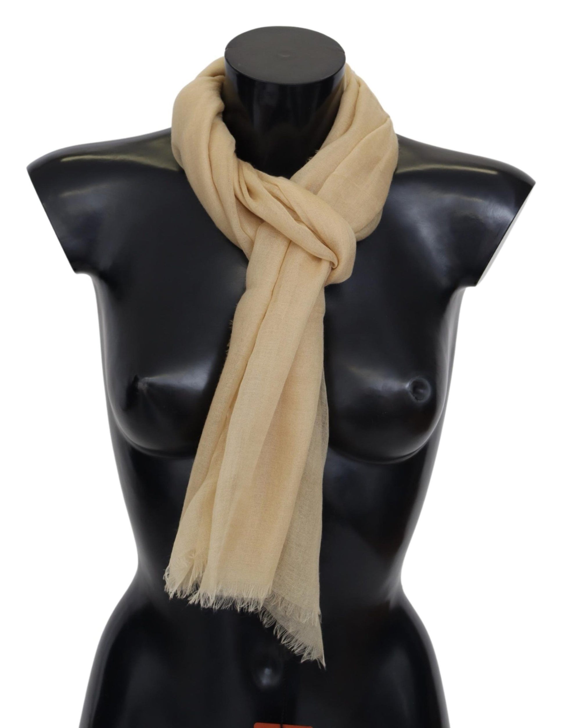 Missoni Elegant Cashmere Scarf in Beige - KALAJ