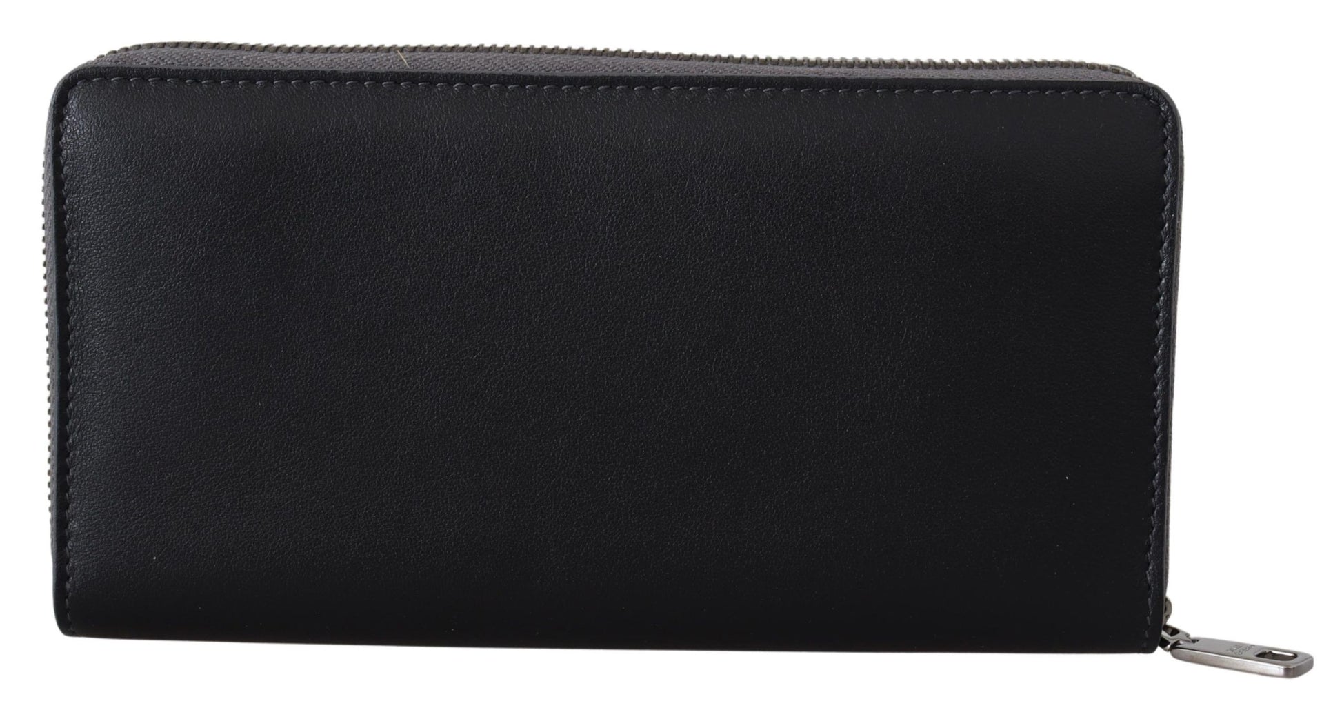 Dolce & Gabbana Elegant Textured Leather Zip-Around Wallet - KALAJ