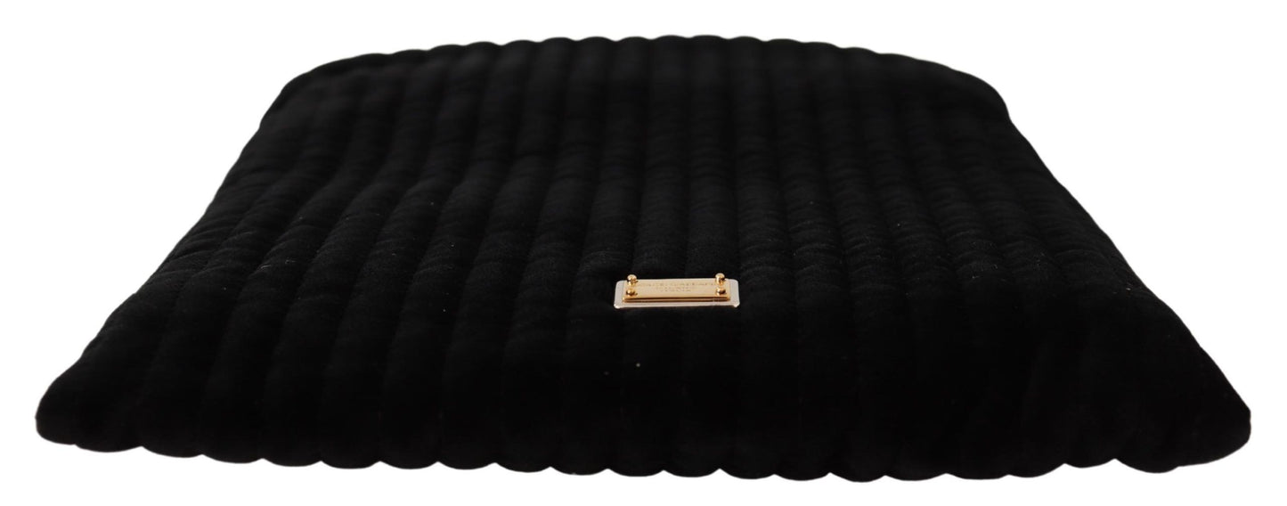 Dolce & Gabbana Elegant Velvet Quilted Glasses Holder Bag - KALAJ